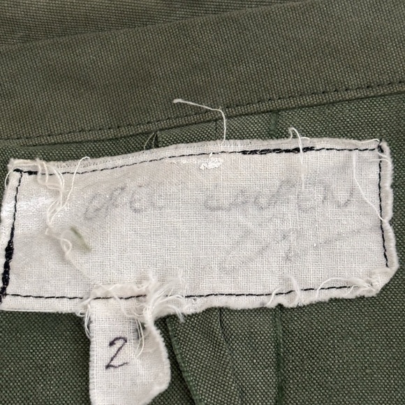 Greg Lauren Army Tent Tux Jacket - Size 2 Medium Made from Vintage Army Tents - Picture 8 of 13